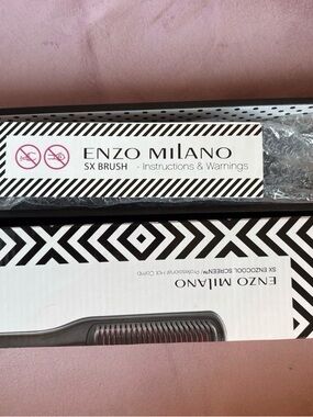Lorenzi Milano Black and Silver SX Styling Brush